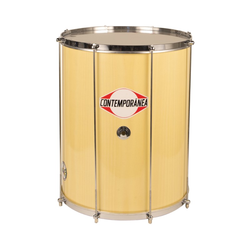 Surdo 16" x 50cm bois vernis - 8 tir. - Pro